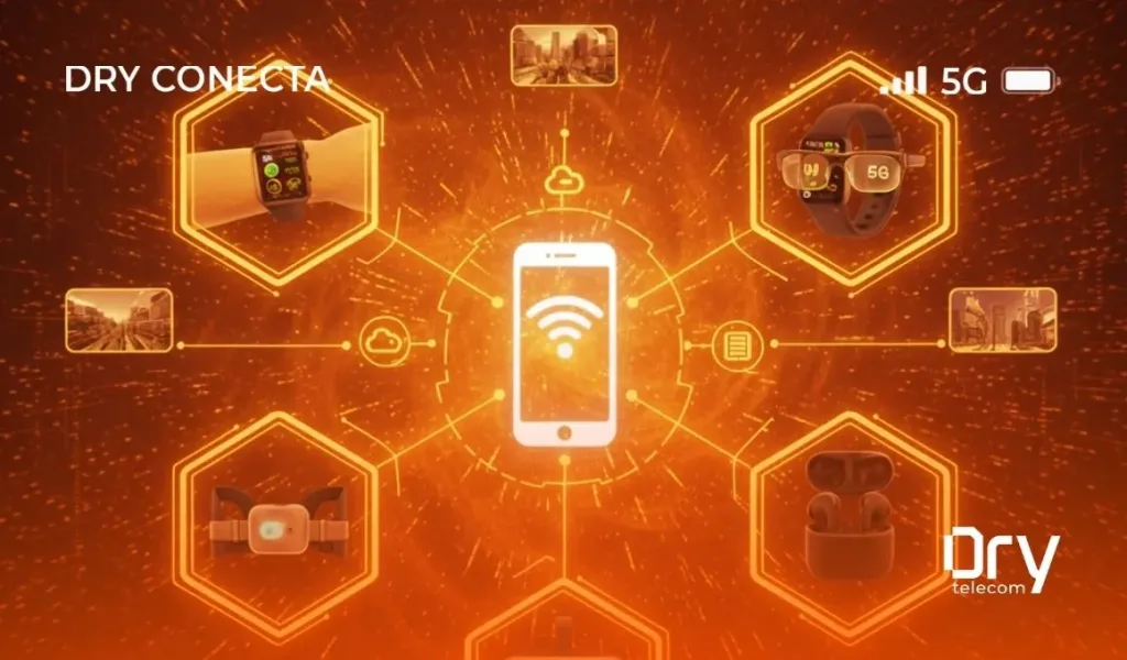 A Ascensão dos Wearables: Como Relógios e Pulseiras Inteligentes Dependem da Conexão Móvel