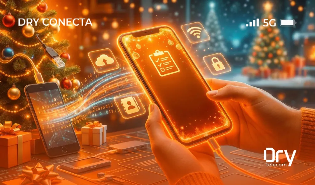 Ganhou um celular novo de Natal? O checklist essencial para transferir dados e garantir a segurança