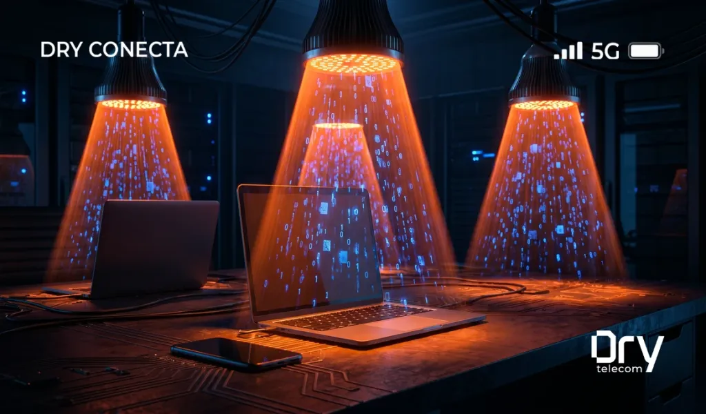 Li-Fi: A Internet por Luz que Promete Velocidades 100x Maiores que o Wi-Fi