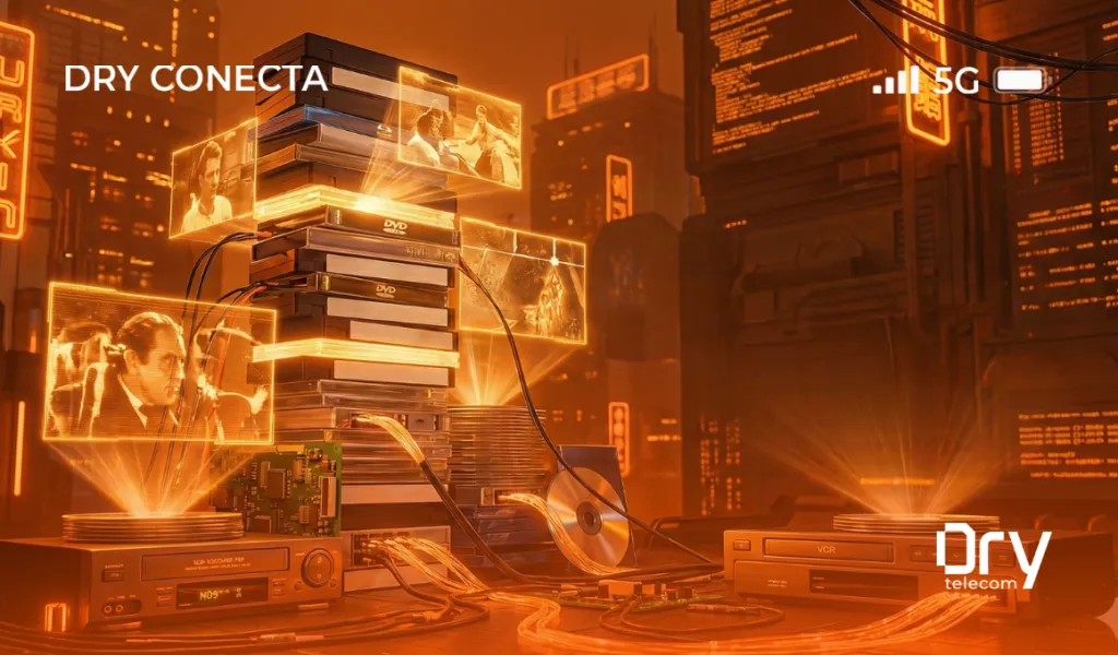 A Revanche do Tangível: Por Que a Nostalgia das Mídias Físicas (VHS, DVD, Blu-ray) Está Mais Forte do que Nunca