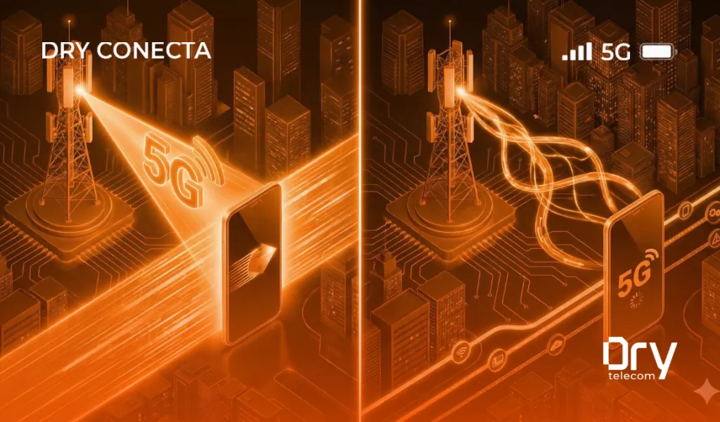 "5G Puro (SA) vs. 5G DSS": Por que sua internet pode estar lenta mesmo com o ícone 5G no topo da tela