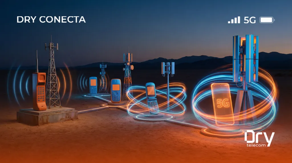 A Evolução do Sinal: Do 1G ao 5G, o que Mudou em Cada Década?