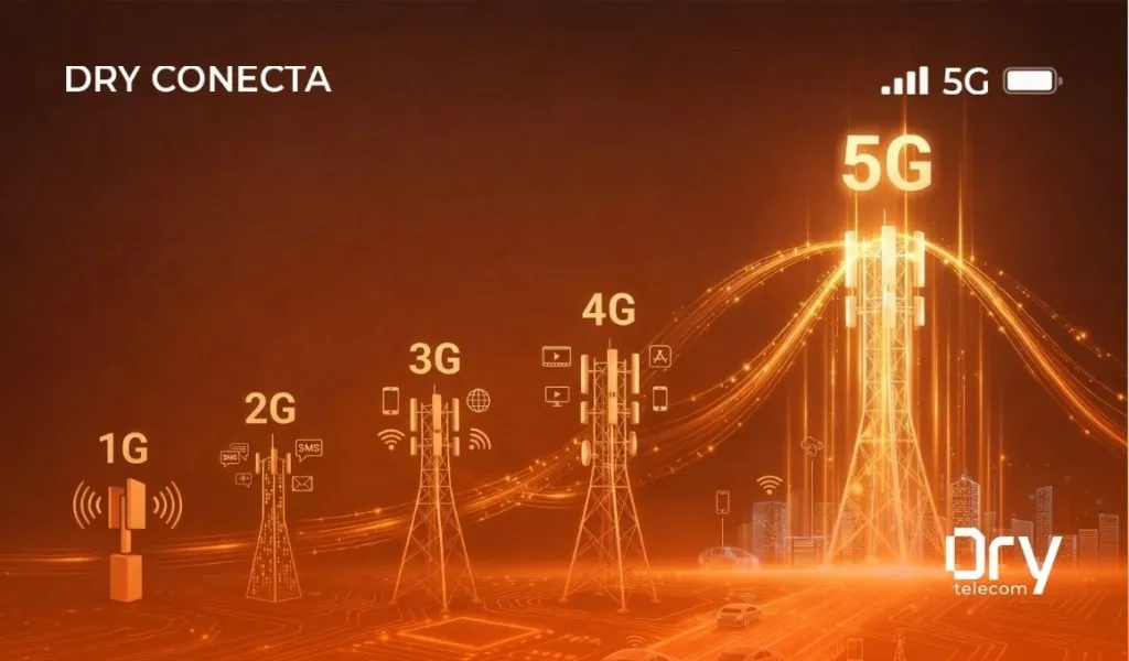 A Evolução do Sinal: Do 1G ao 5G, o que Mudou em Cada Década?