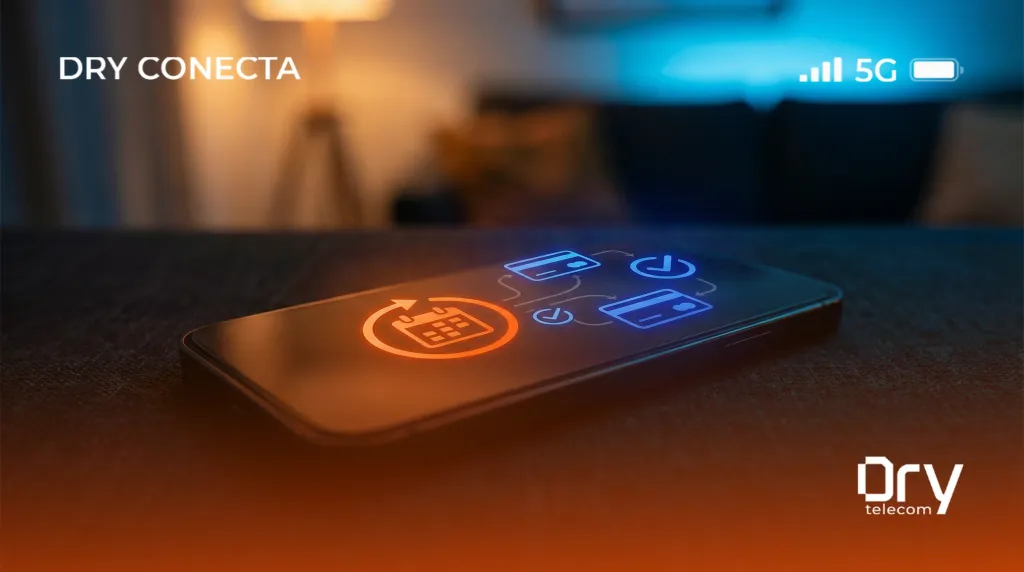 Recarga Programada na Dry: Seus Créditos Sempre em Dia (e com Bônus!)