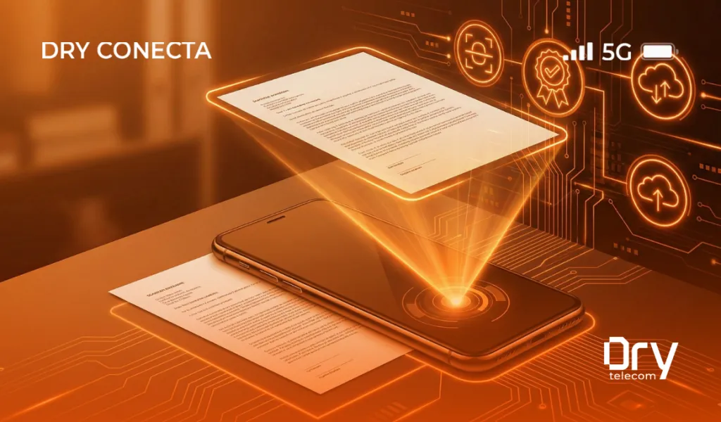 Scanner de Bolso: Como usar a câmera do celular para digitalizar documentos com qualidade de scanner profissional.